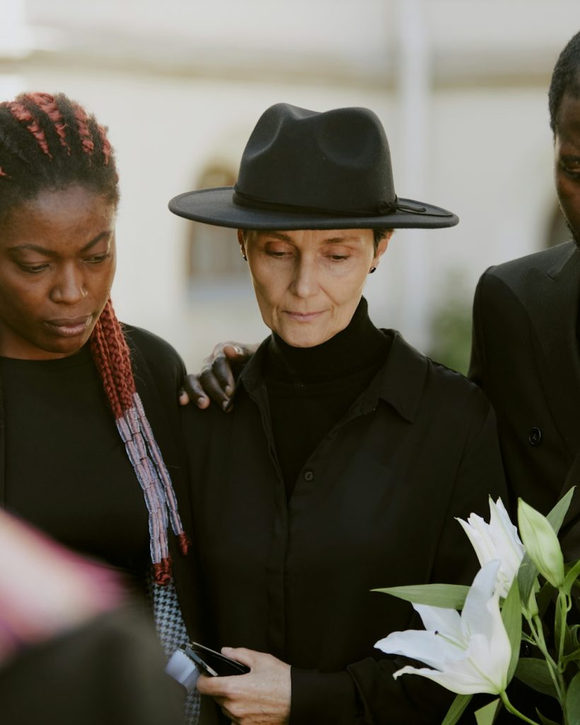 Mourning Family at Funeral